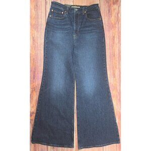 Levis Ribcage Bell High Rise Jeans 30X32 Blue Denim Slim Hip & Thigh NWT NEW